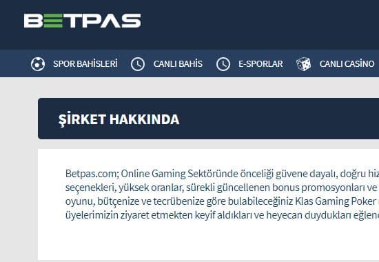 betpas hakkında